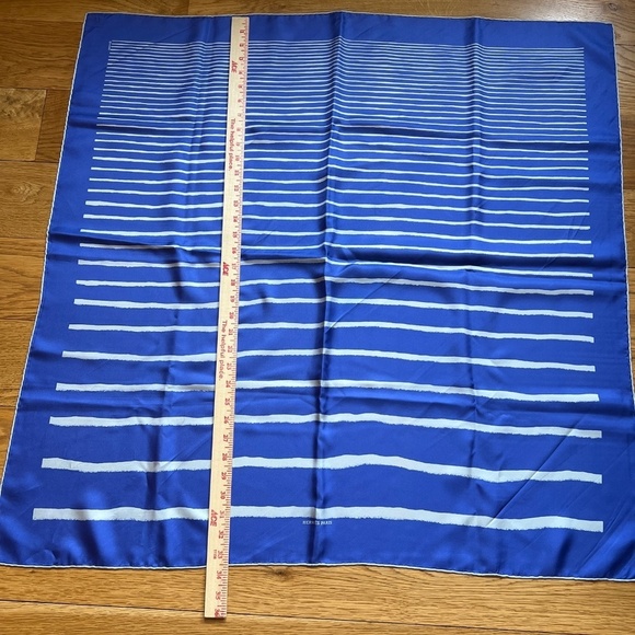 HERMES MEDITERRANEE BLUE SILK SCARF 90CM SILK TWILL 2003 ISSUE JLP DUVILLIER - Picture 5 of 12